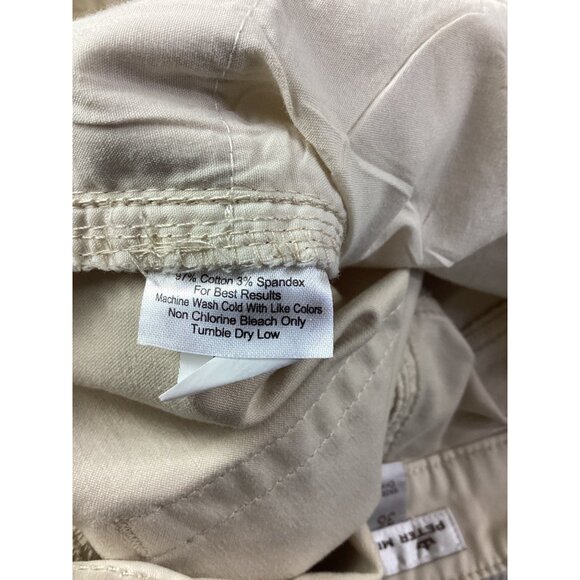 Peter Millar Mens Brushed Denim Khaki Straight-Leg Jeans *Pants *Size 36*EUC - Picture 14 of 14